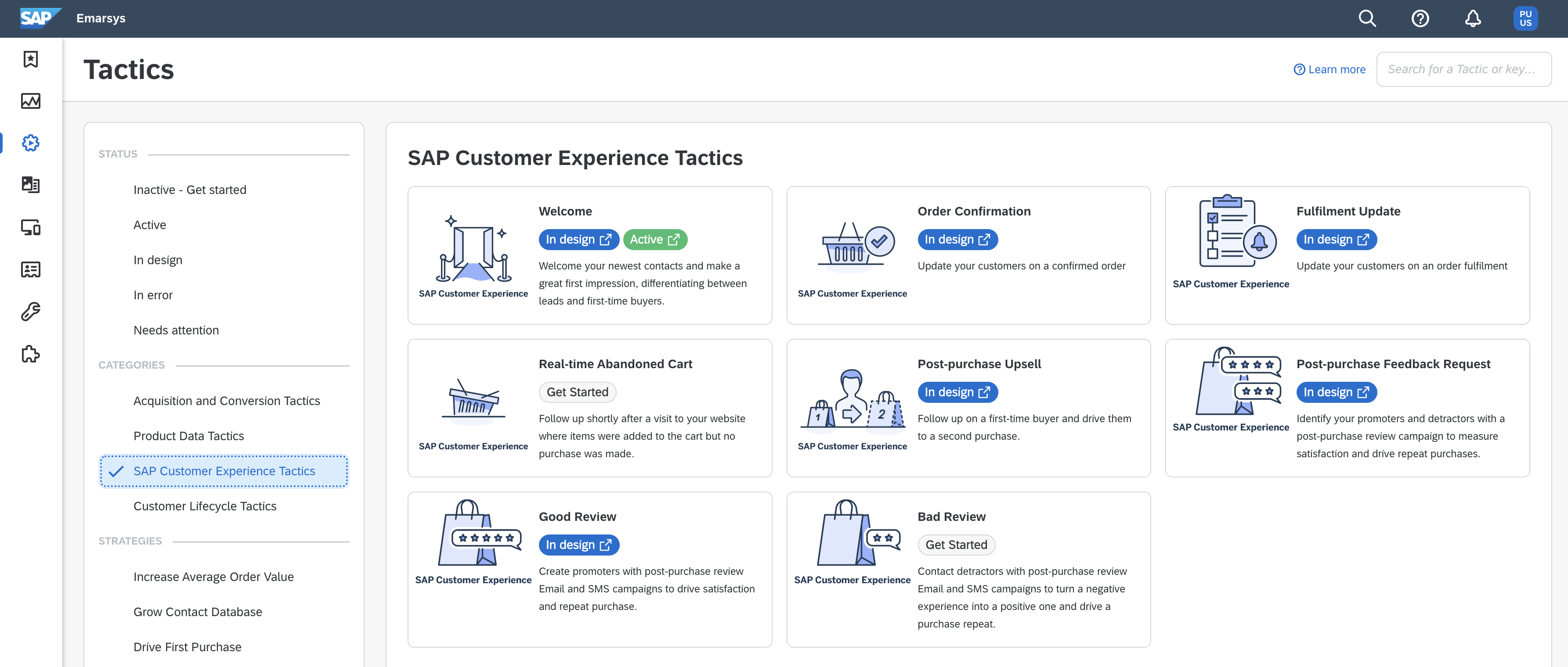 SAP Emarsys Customer Engagement