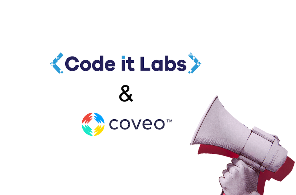 Codeitlabs and Coveo logo for partnership with Coveo