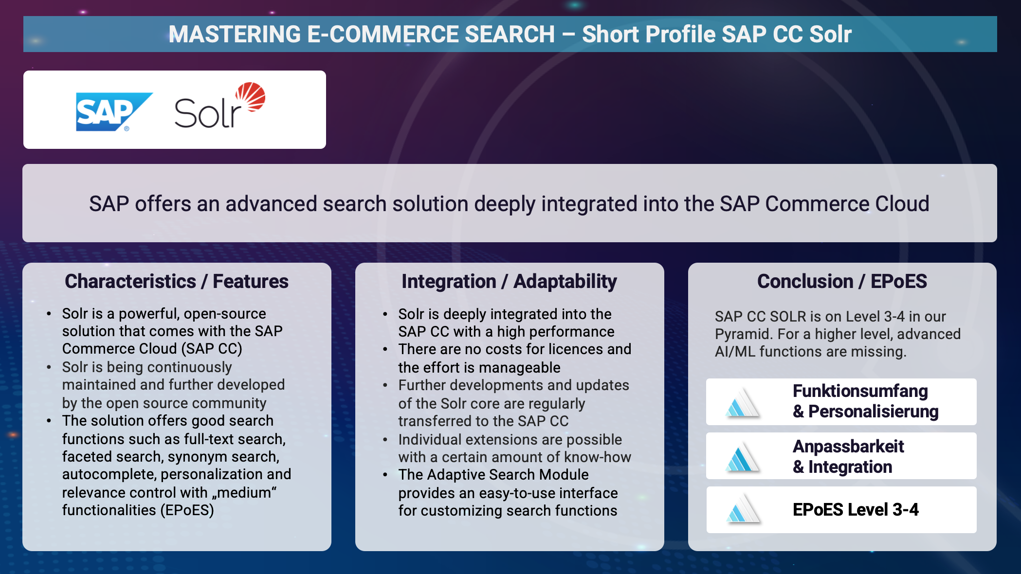 Short Profile SAP Commerce Cloud Solr Search